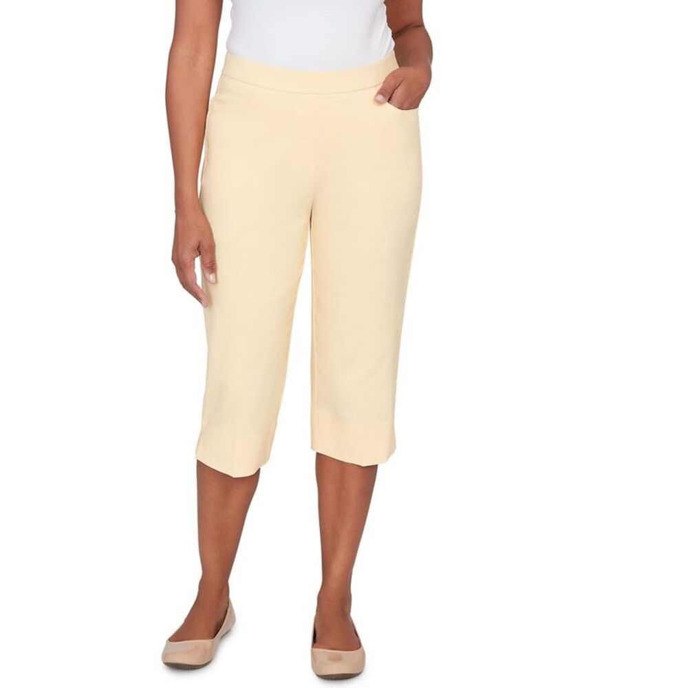 Alfred Dunner Petite Women's Pastel Millenium Allure Clamdigger Pant